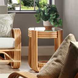 Desser Pretzel Cane Lamp Table