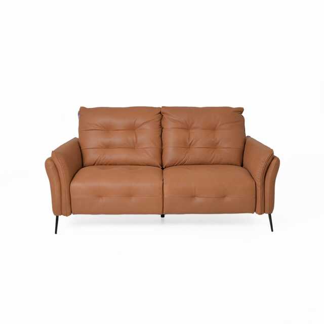 Italia Living Bolzano 2 Seater Leather sofa, Brown - image 1