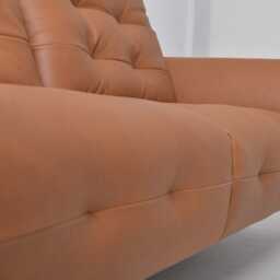 Italia Living Bolzano 2 Seater Leather sofa, Brown - thumbnail 3