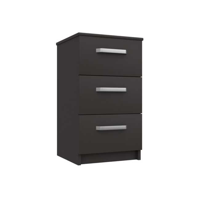 Casa London 3 Drawer Bedside Cabinet - image 1