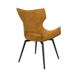 Casa Raffaello Swivel Dining Chair, Mustard - thumbnail 3