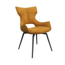 Casa Raffaello Swivel Dining Chair, Mustard - thumbnail 2