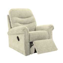 G Plan Holmes Manual Fabric Recliner Armchair, Coral Multi - thumbnail 2
