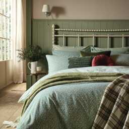 Laura Ashley Sweet Alyssum Duvet Set, King, Sage - thumbnail 2