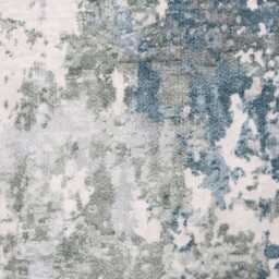 Frith Rugs Kaydon Washable Woven Rug, 230cm x 160cm, Grey & Blue Pattern - thumbnail 2
