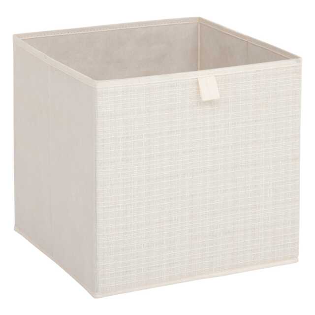 5five Lauria Fabric Storage Box, 31x31cm, Beige