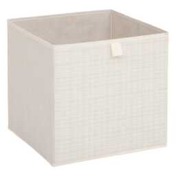 5five Lauria Fabric Storage Box, 31x31cm, Beige