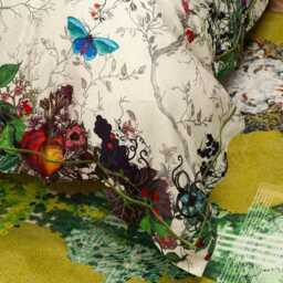 Timorous Beasties Bloomsbury Garden Duvet Set, Double, Dove - thumbnail 5