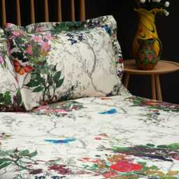 Timorous Beasties Bloomsbury Garden Duvet Set, Double, Dove - thumbnail 4