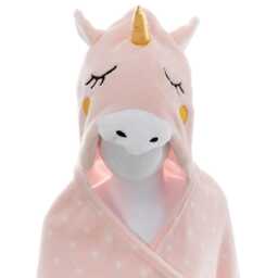Atmosphera Kids Unicorn Hooded Blanket, Pink