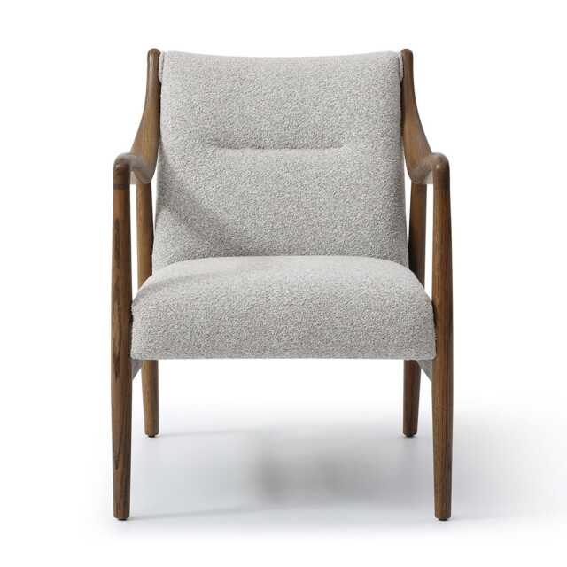 Casa Teri Fabric Accent Chair, Grey - image 1