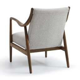 Casa Teri Fabric Accent Chair, Grey - thumbnail 3