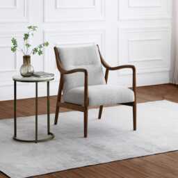 Casa Teri Fabric Accent Chair, Grey - thumbnail 4