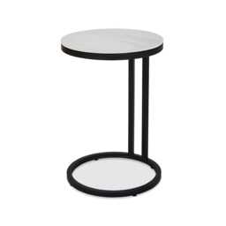 Casa Mateo Sofa Side Table, White