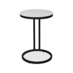 Casa Mateo Sofa Side Table, White - thumbnail 2