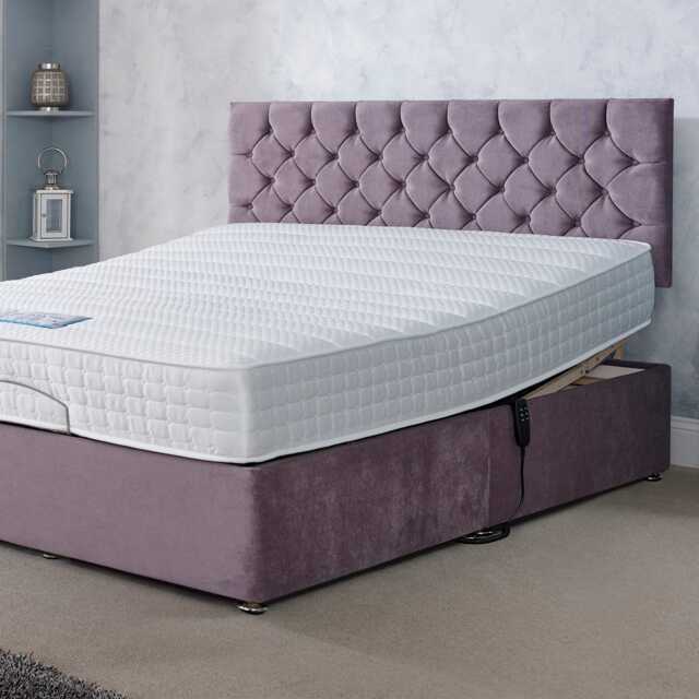 Casa Gel Flex 1000 Adjustable Divan Bed Set, Super King - image 1