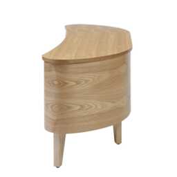 Jual San Francisco Curve TV Cabinet, Oak - thumbnail 2