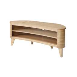 Jual San Francisco Curve TV Cabinet, Oak - thumbnail 4