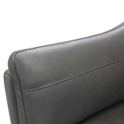 Casa Austin 2 Seater Leather Sofa, Charcoal - thumbnail 3