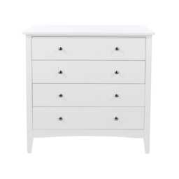 Casa Carla 4 Drawer Chest of Drawers, White - thumbnail 4