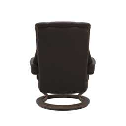 Stressless Mayfair Large Leather Recliner Chair & Footstool, Paloma Chestnut - thumbnail 2