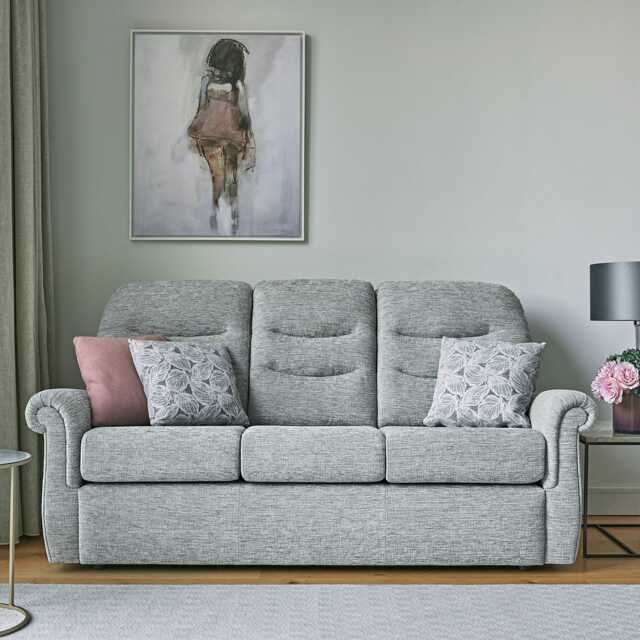 G Plan Holmes Fabric Storage Footstool, Coral Multi - image 1