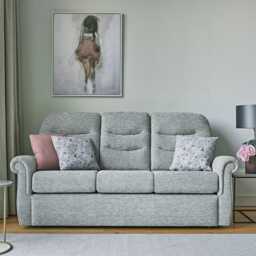 G Plan Holmes Fabric Storage Footstool, Coral Multi - thumbnail 1