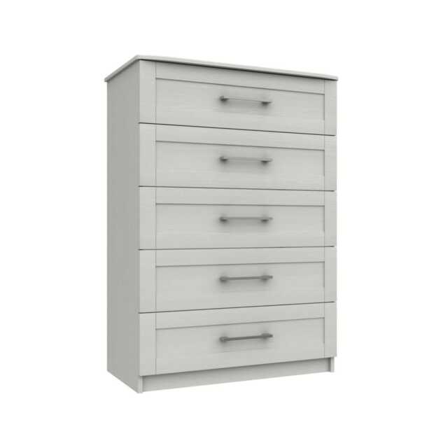Casa Madrid 5 Drawer Chest, Grey - image 1