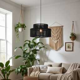 Casa Manhattan Ceiling Shade, 40cm, Easyfit, Black - thumbnail 2