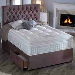 Casa Gable 2 Drawer Divan Bed Set, Small Double - thumbnail 1