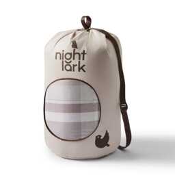 Night Lark by Fine Bedding Company Check Coverless Duvet Set, 10.5 Tog, King, Natural - thumbnail 3