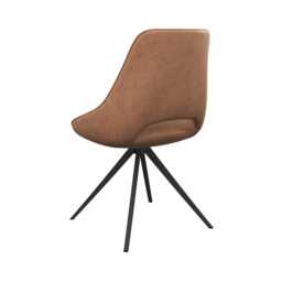 Casa Cerutti Swivel Dining Chair, Tan - thumbnail 3