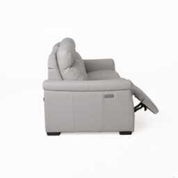 Italia Living Adriano 3 Seater Double Power Recliner Leather Sofa - thumbnail 3