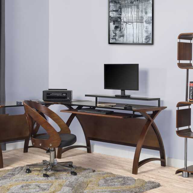 Jual Helsinki 900 Office Desk, Walnut - image 1