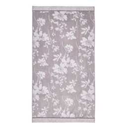 Bedeck of Belfast Sefa Floral Bath Towel, White & Silver - thumbnail 2