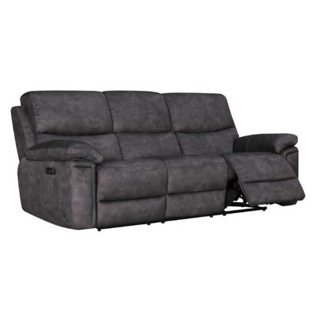 Casa Keane 3 Seater Double Power Recliner Fabric Sofa - image 1