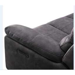 Casa Keane 3 Seater Double Power Recliner Fabric Sofa - thumbnail 4