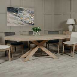 Casa Ashcott Large Oval Dining Table - thumbnail 3