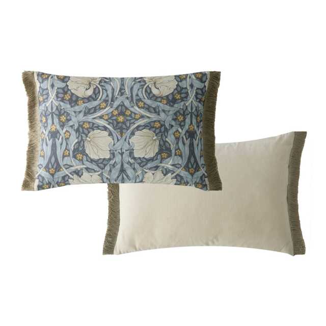 William Morris At Home Pimpernel Cushion, 40x60cm, Ink - image 1