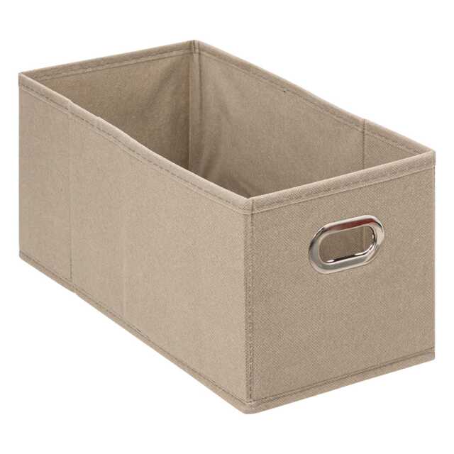 5five Slender Fabric Storage Box, Beige - image 1