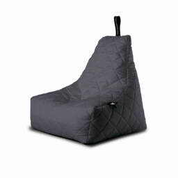 Extreme Lounging Mighty B-Bag Quilted Weather Resistant Outdoor Bean Bag, Grey - thumbnail 1