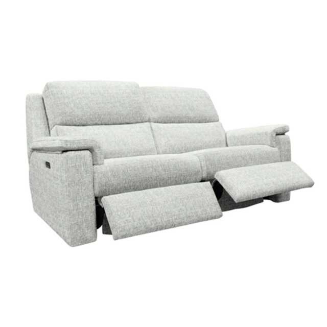 G Plan Harper 3 Seater Fabric Power Recliner Sofa, Mamas Cloud - image 1