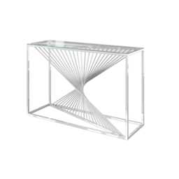 Casa Abstract Glass Console Table - thumbnail 1