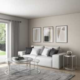Casa Omari Glass Side Table - thumbnail 2