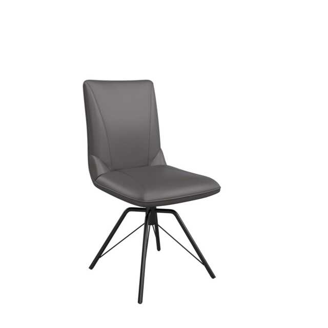 Casa Faro Swivel Dining Chair, Dark Grey - image 1