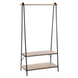 5five Jano Clothes Rack with Shelves, Natural - thumbnail 1