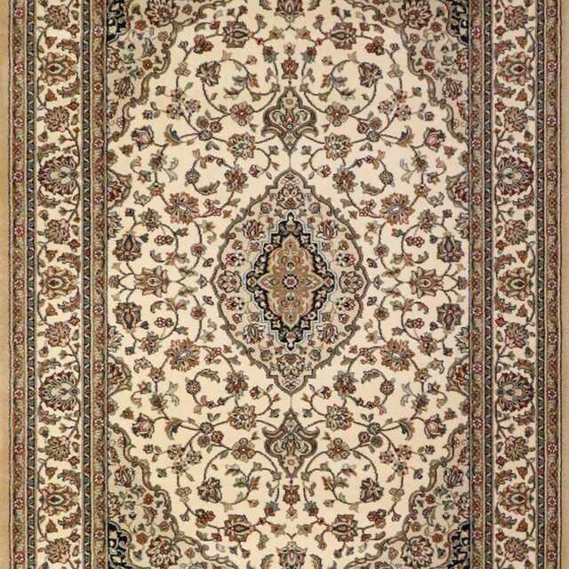 Frith Rugs Kirman Woven Rug, 195cm x 133cm, Traditional Cream - image 1