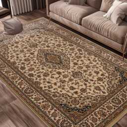 Frith Rugs Kirman Woven Rug, 195cm x 133cm, Traditional Cream - thumbnail 3