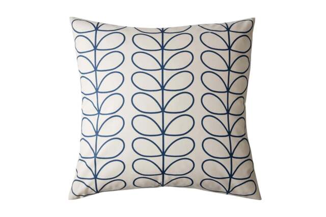 Orla Kiely Linear Stem Cushion, Whale, Small - image 1