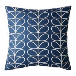 Orla Kiely Linear Stem Cushion, Whale, Small - thumbnail 2
